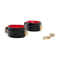 Black&Red Star Collar Handcuffs Leather Set