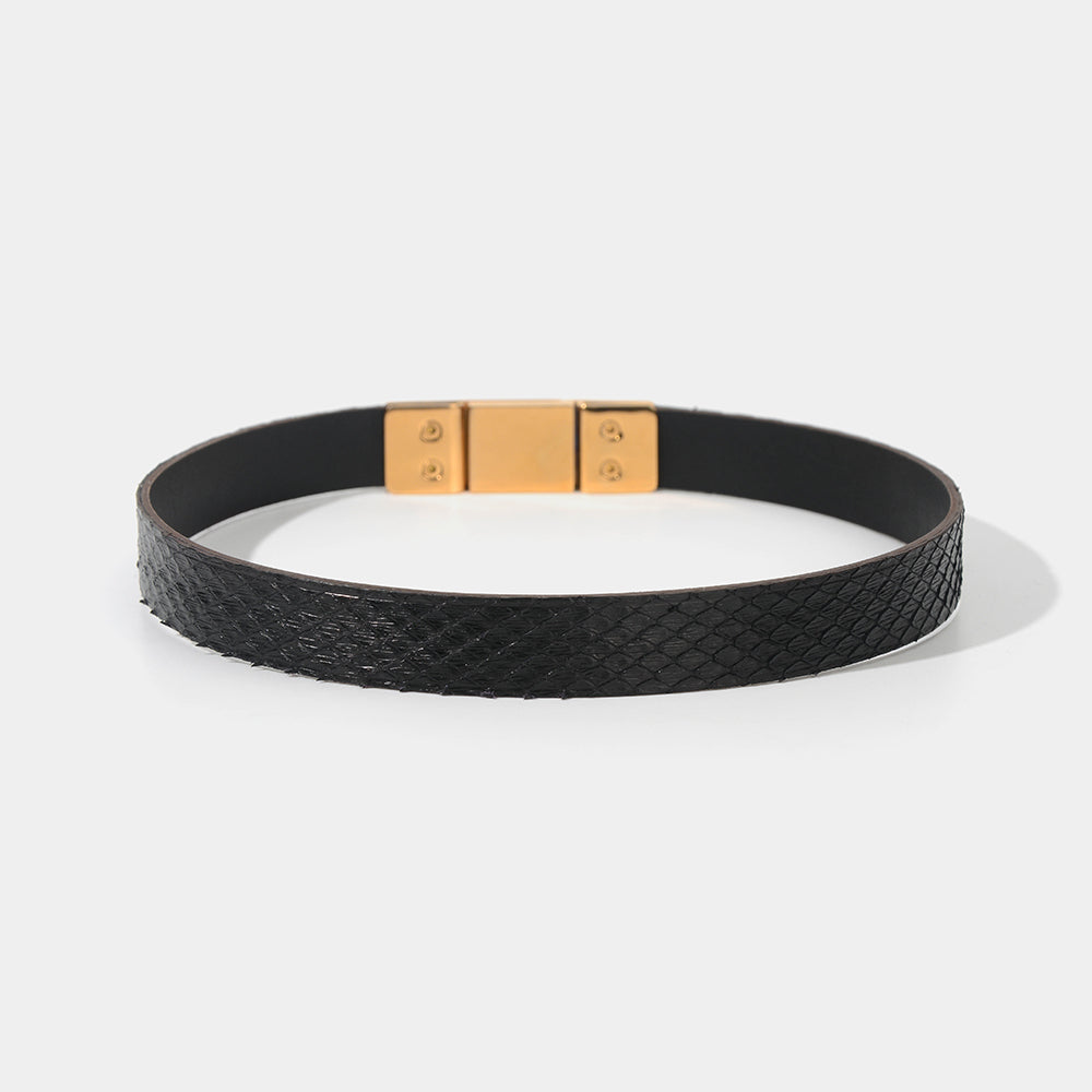 Black Python Collar With O-ring